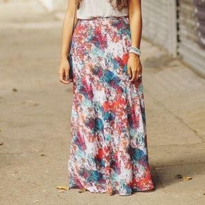 Floral Maxi Skirt